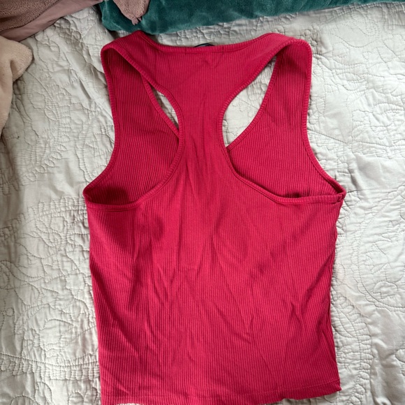 Shore Pink Ribbed Tank Top - Picture 2 of 3